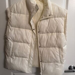 Cream Puffer Vest